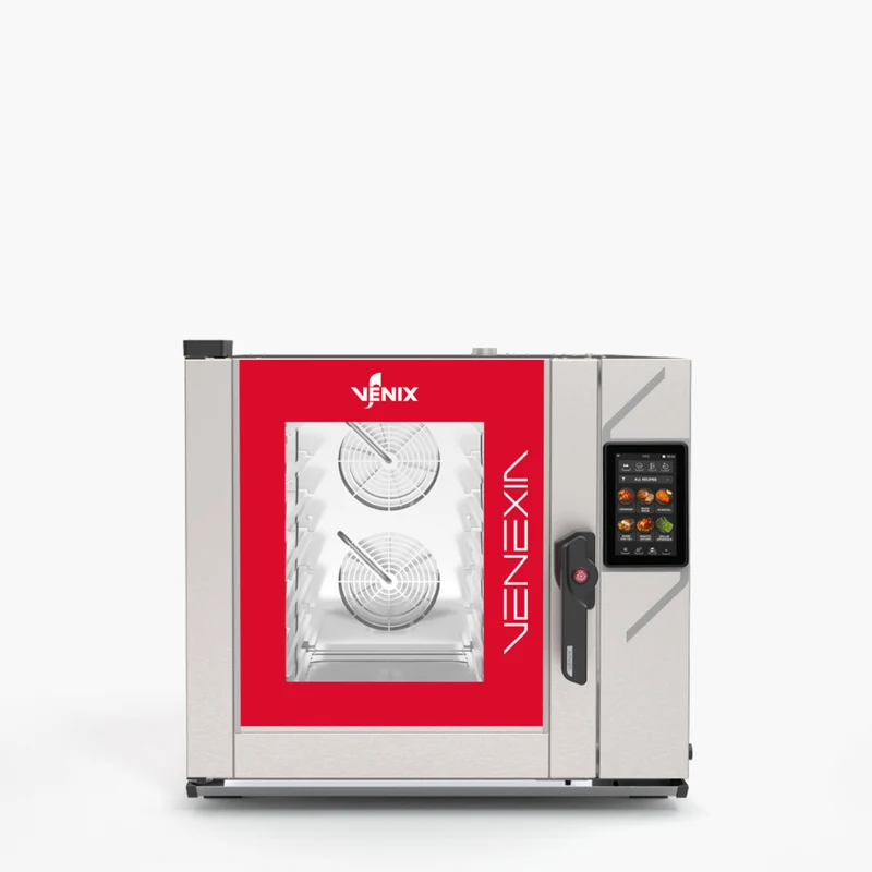 Four boulangerie pâtisserie 6 niveaux 600x400 mm et GN 1/1 écran tactile 7 pouces lavage automatique - Four combiné boulangerie pâtisserie - Venix