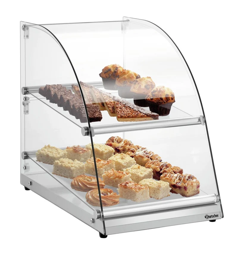 Vitrine de présentation buffet 2 niveaux non réfrigérée 70 L – Bartscher