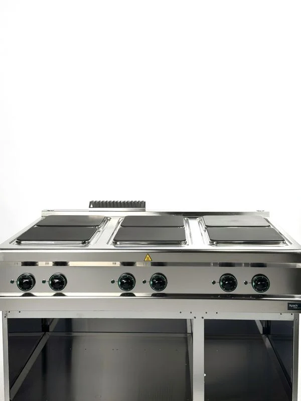 Fourneau électrique à plaques série 900 6 APRE-129P/PL - Apach Cook Line
