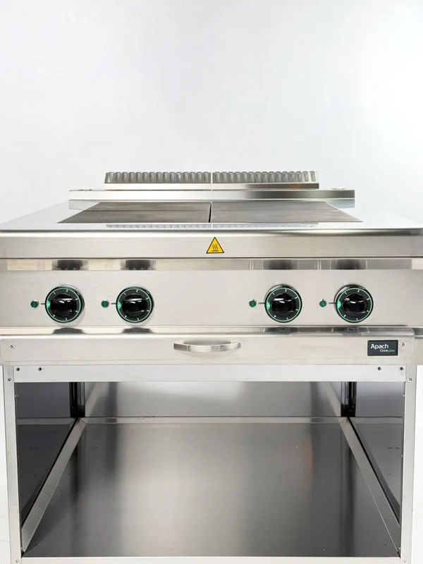Fourneau électrique à plaques série 900 4 APRE-89QP/PL - Apach Cook Line