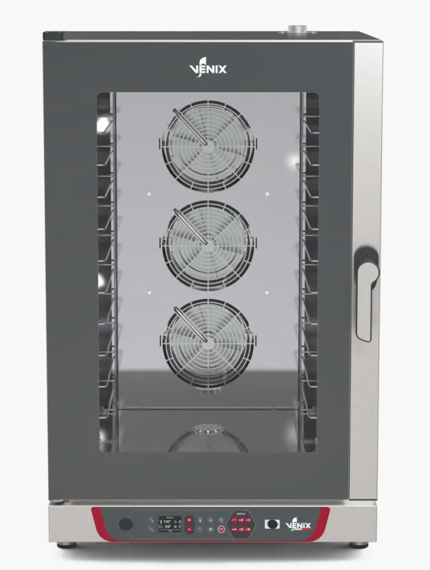 Four mixte Campiello 12 GN 1/1 écran digital LCD 2,4 pouces nettoyage automatique - Four mixte - 15,8 kW - Venix