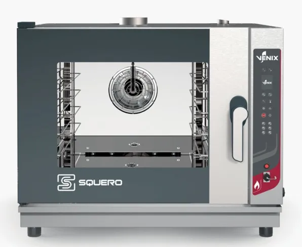 Four à gaz boulangerie pâtisserie 4 niveaux 600x400 ou GN 1/1 autonettoyage gamme Squero digital - Four combiné boulangerie pâtisserie - Venix