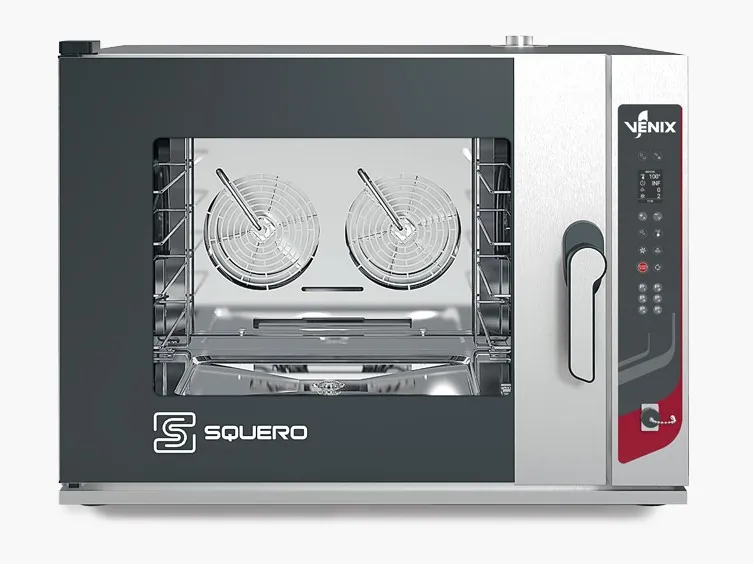 Four boulangerie pâtisserie 4 niveaux 600x400 ou GN 1/1 nettoyage automatique gamme Squero digital - Four combiné boulangerie pâtisserie - Venix