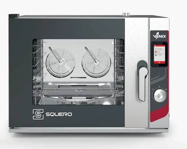 Four boulangerie pâtisserie 4 niveaux 600x400 ou GN 1/1 nettoyage automatique gamme Squero - Four combiné boulangerie pâtisserie - Venix