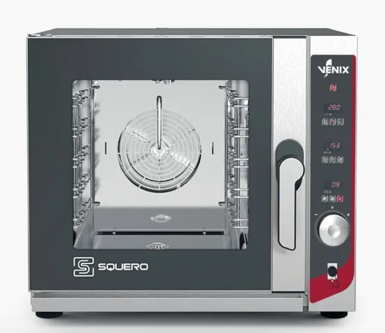 Four mixte 5 niveaux GN 2/3 nettoyage automatique intégré gamme Squero - Four mixte - 5,3 kW - Venix