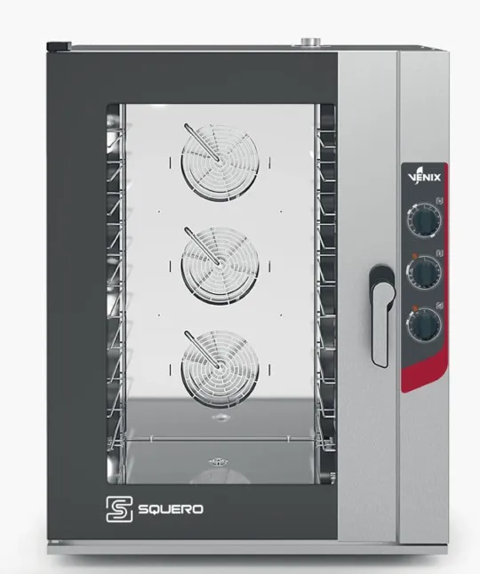 Four boulangerie pâtisserie 10 niveaux 600x400 ou GN 1/1 2 régulations de vitesse Squero - Four combiné boulangerie pâtisserie - Venix