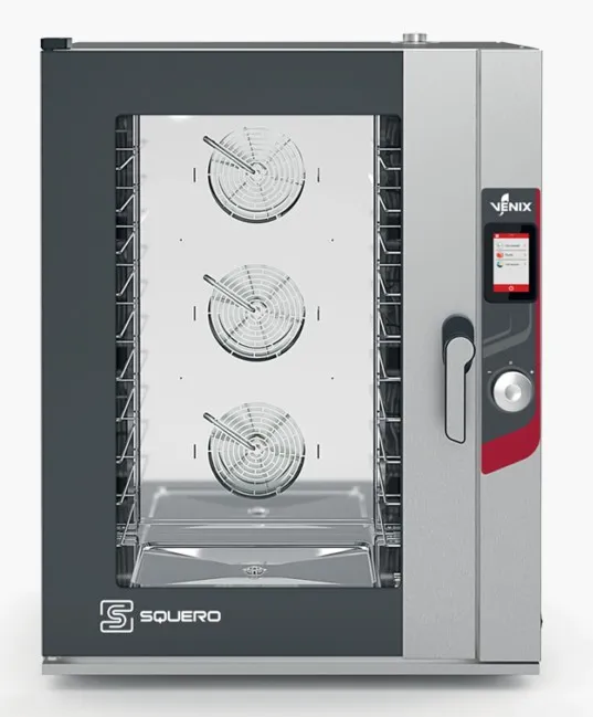 Four boulangerie pâtisserie 10 niveaux 600x400 ou GN 1/1 nettoyage automatique Squero triphasé - Four combiné boulangerie pâtisserie - Venix