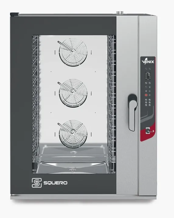 Four mixte 12 niveaux GN 1/1 Squero nettoyage automatique - Four mixte - 15,8 kW - Venix