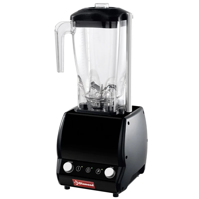 Mixer professionnel , verre carré 2 Lit , avec timer - variateur vitesse - 0,75 kW - Diamond