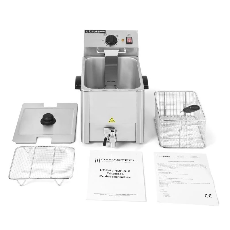 Friteuse Professionnelle 8 L avec Vidange