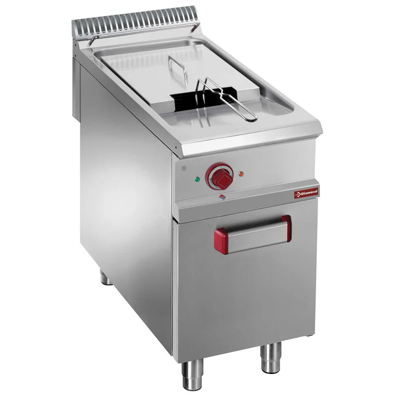 Friteuse électrique 1 cuve 21 lit. sur meuble fermé - 20 kW - Diamond