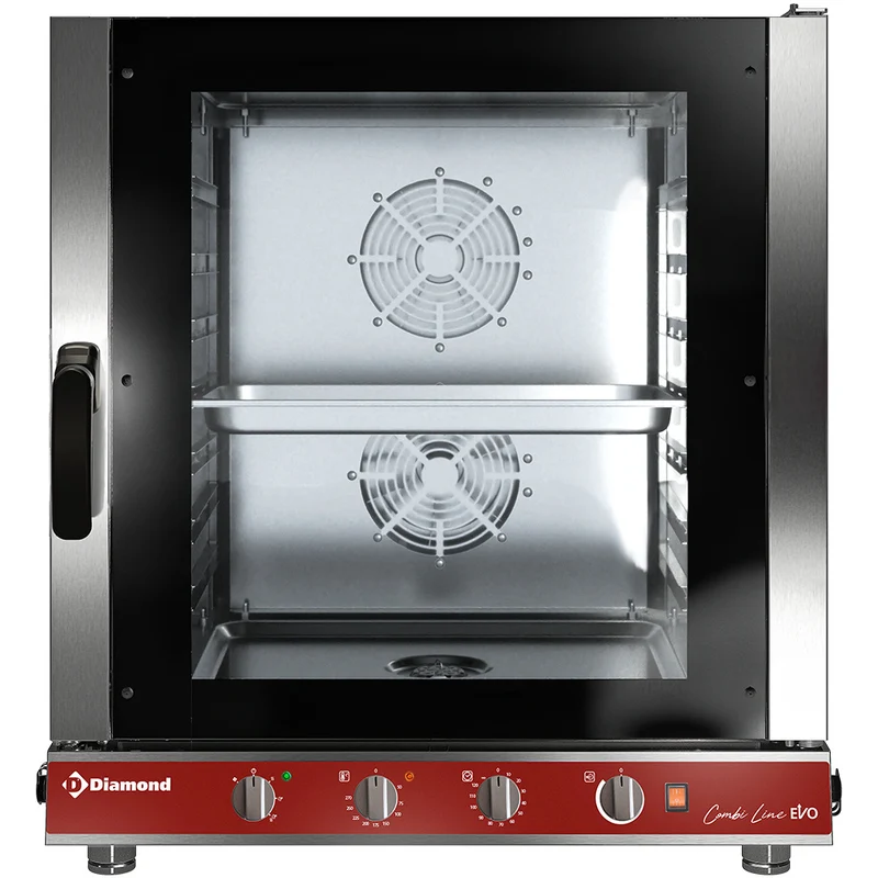 Four électrique vapeur/convection, 7x GN 1/1 mécanique - 11 kW - Diamond