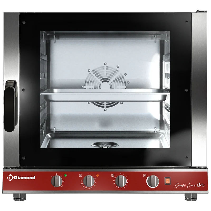Four électrique vapeur/convection, 5x GN 1/1 mécanique - 7 kW - Diamond