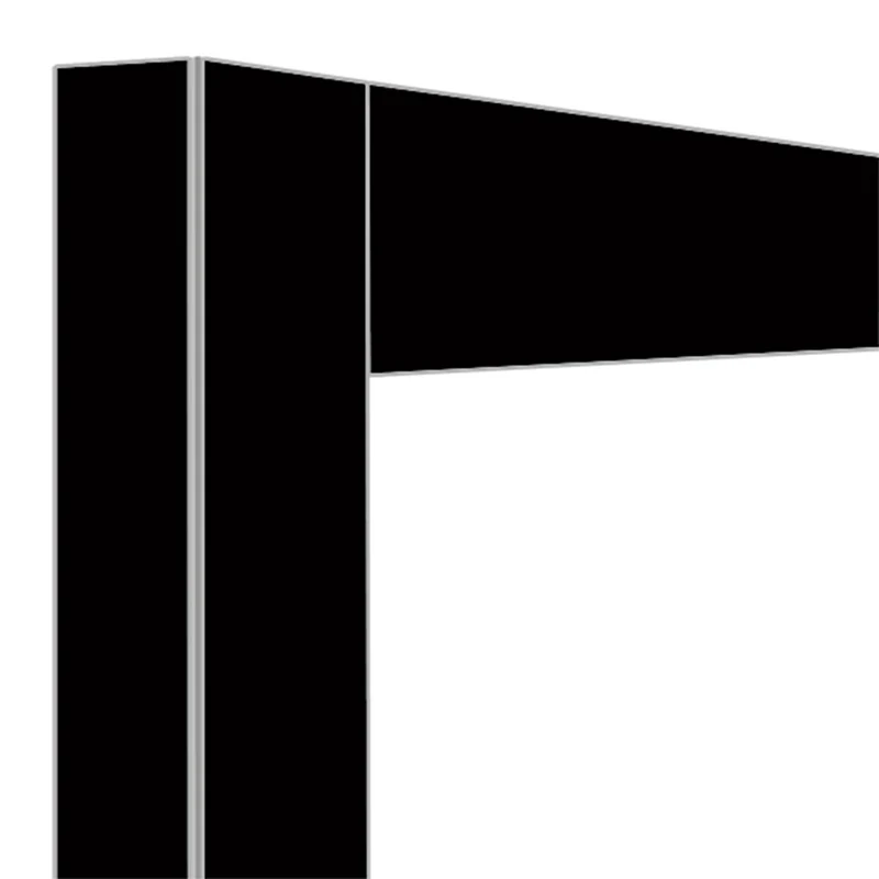 Déco jonction 2x 216 Lt. Noir mat - Diamond