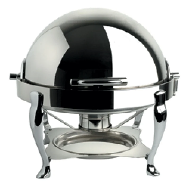 Réchaud "rond" inox, couvercle "roll-top", GN 1/1-65 mm - Diamond