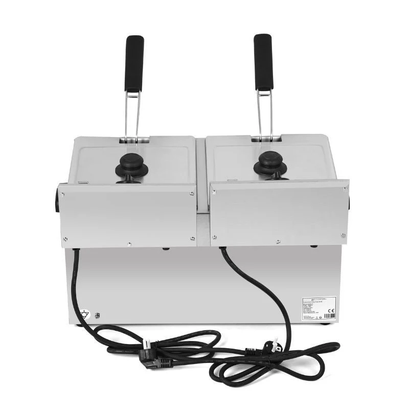 Friteuse Professionnelle 2 x 8 L avec Vidange