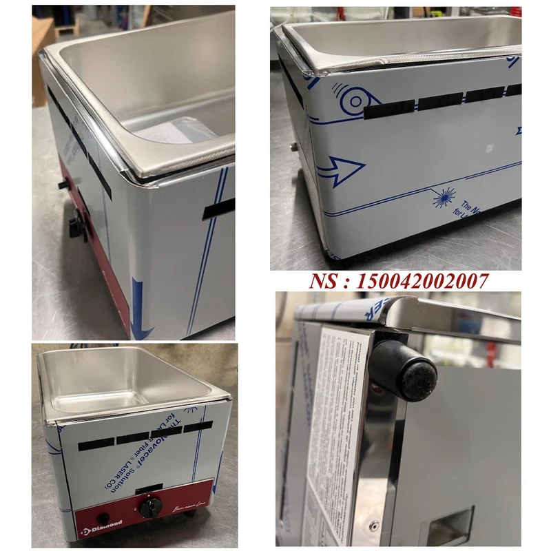 Bain marie gaz, de table GN 1/1 - 150 mm - Réf BMG-1/1-2EME_B - Diamond