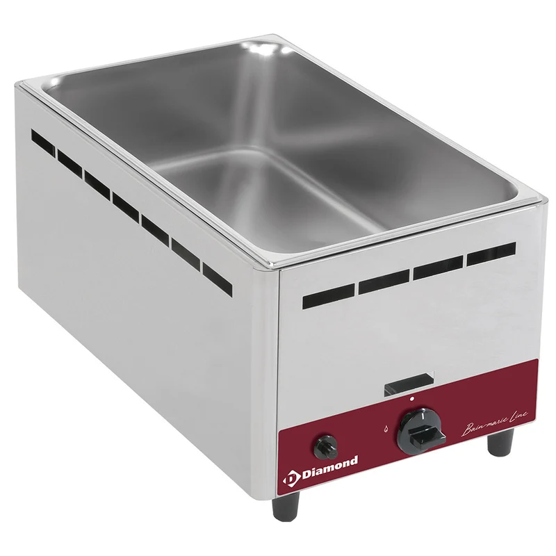 Bain marie gaz, de table GN 1/1 - 150 mm - Diamond