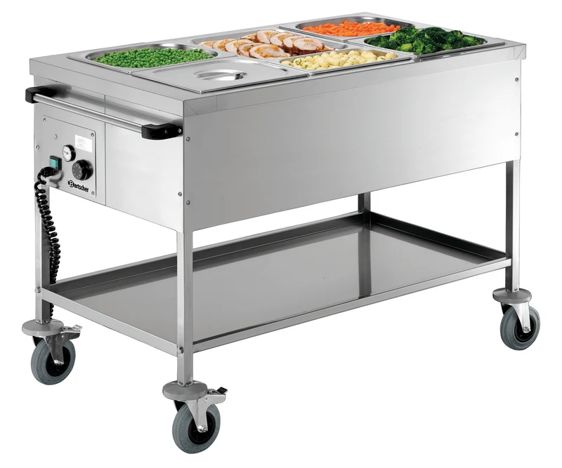Chariot bain-marie mobile 3 × GN 1/1 – Bartscher