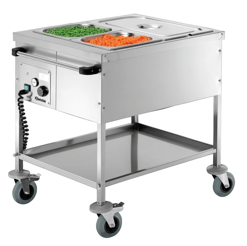 Chariot bain-marie mobile 2 × GN 1/1 – Bartscher