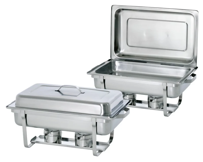 Set de 2 chafing dishes GN 1/1 à gel – Bartscher