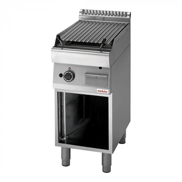Grill pierre de lave 1 zone - Grille en fonte - Gaz naturel - Function 700 - Modular