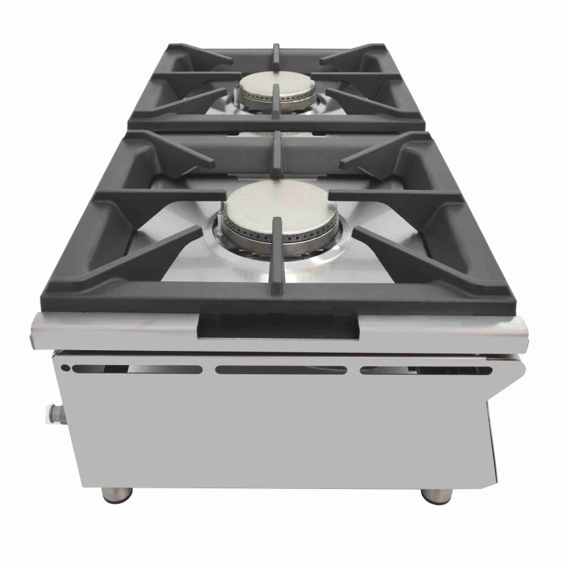 Cuisinière à gaz - 2 feux - 5,8+5,8 kW - Sur comptoir - Arilex