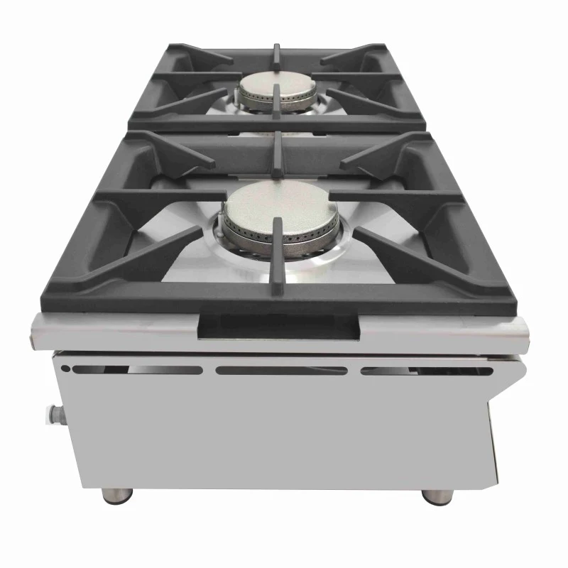 Cuisinière à gaz - 2 feux - 5,8+5,8 kW - Sur comptoir - Arilex