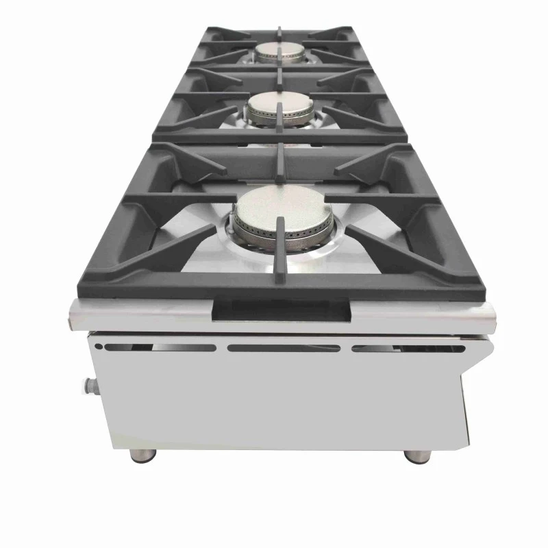 Cuisinière à gaz - 3 foyers - 5,8+5,8+5,8 kW - Sur comptoir - Arilex