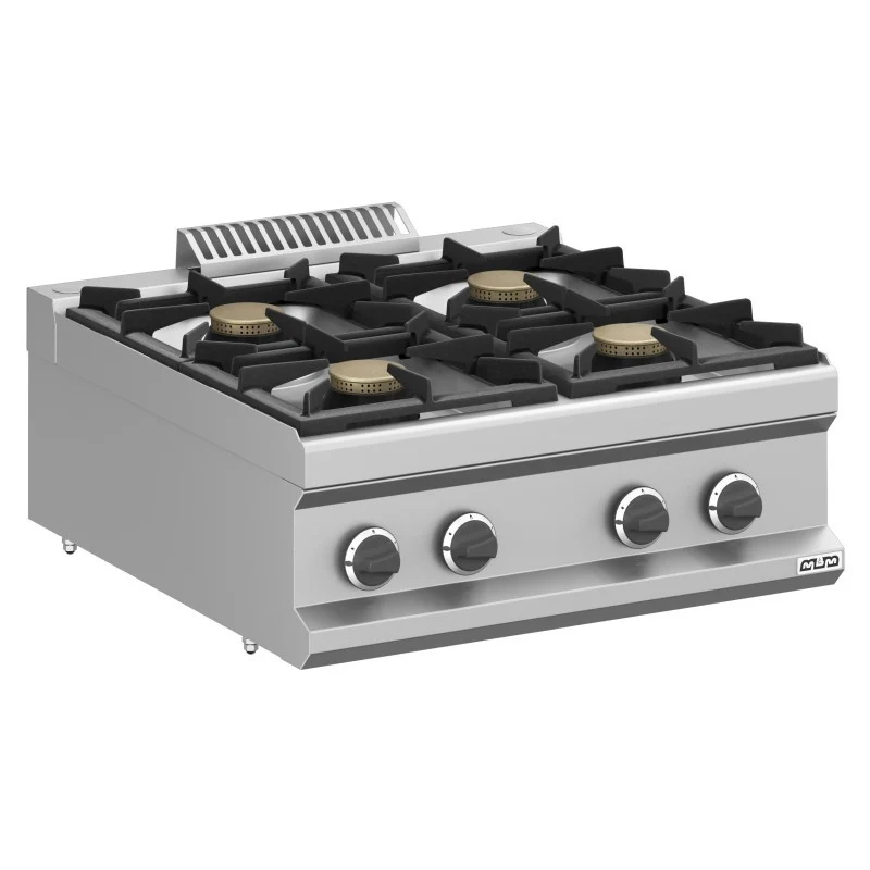 Cuisinière à gaz - 4 foyers - 4x7 kW - Sur table - Arilex
