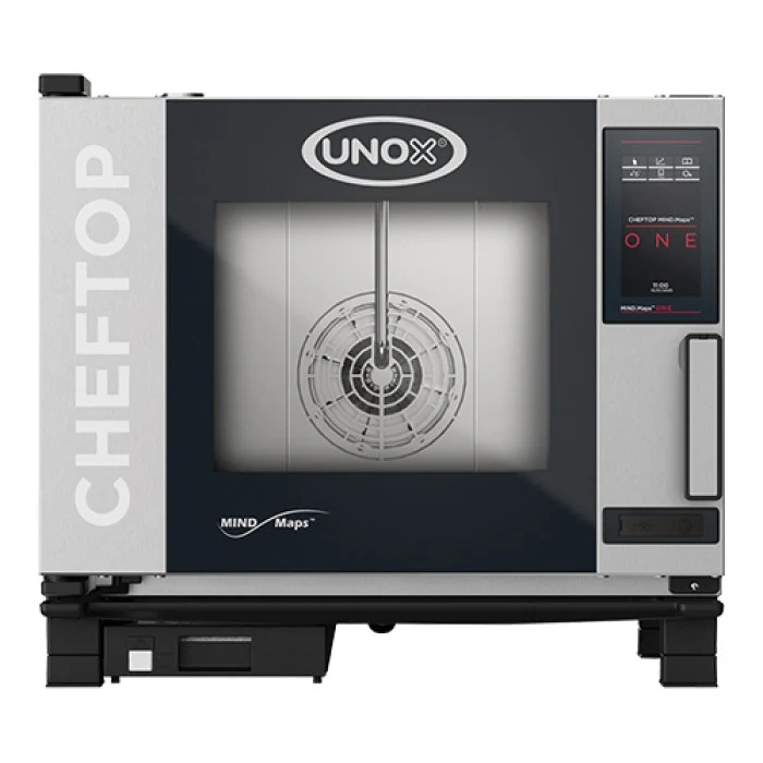 Four mixte Unox ChefTop Mind 5 niveaux GN1/1 monophasé - 3000W, nettoyage automatique - Un