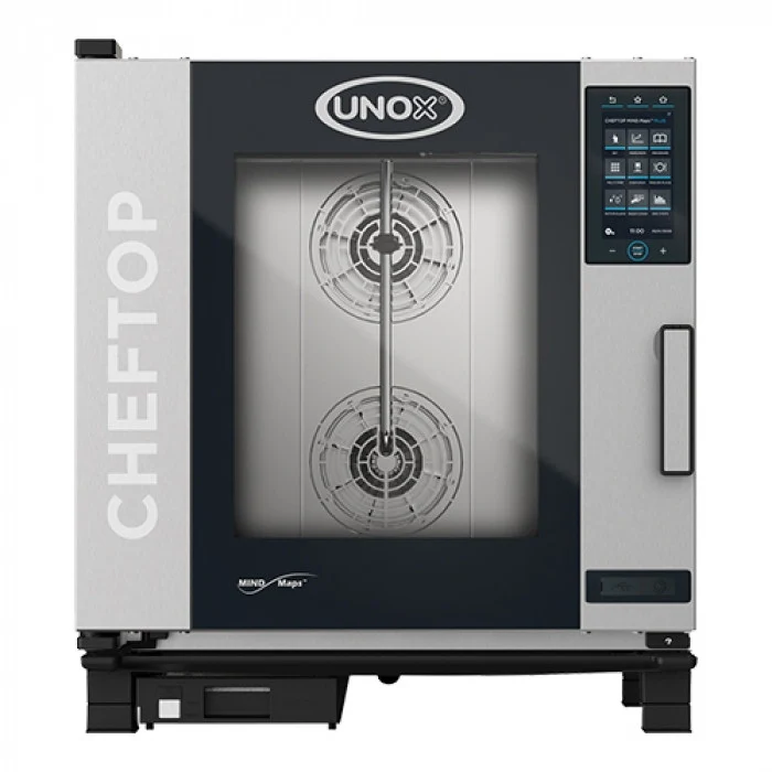 Four à convection mixte 7 niveaux GN1/1 Gaz, WIFI, nettoyage automatique - Unox