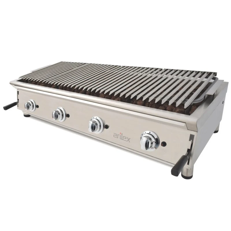 Grill à gaz - 130 cm - Pierre de lave - 130BAR - Arilex