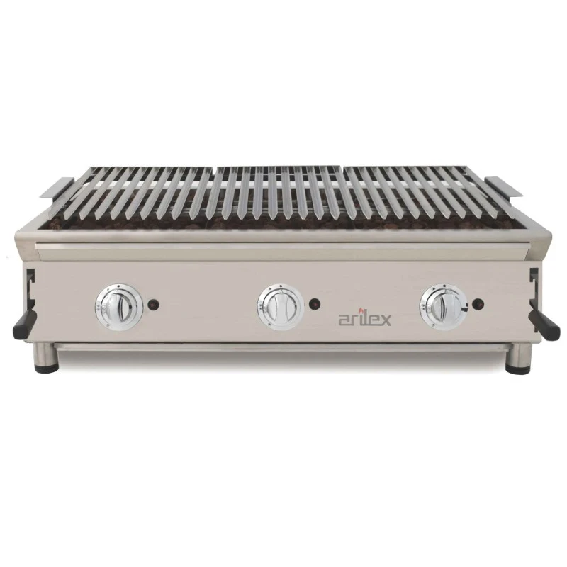 Barbecue à gaz - 100 cm - Grille inox réglable - Arilex