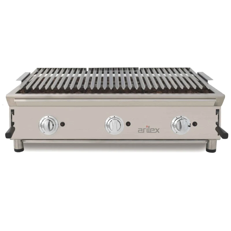 Barbecue à gaz - 100 cm - Grille inox réglable - Arilex