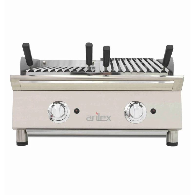 Grill à gaz - 70 cm - Pierre volcanique - Arilex