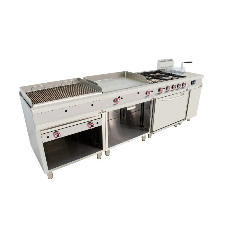 Grill pierre de lave - 2x9 kW - Arilex