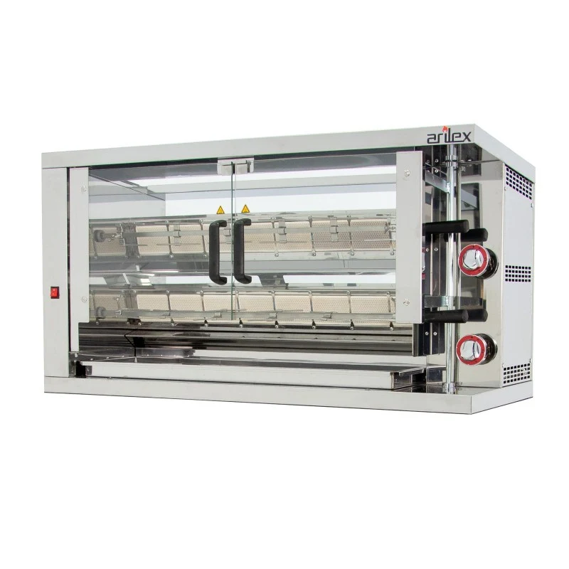 Rôtissoire à gaz - 2 broches - Compact - Arilex