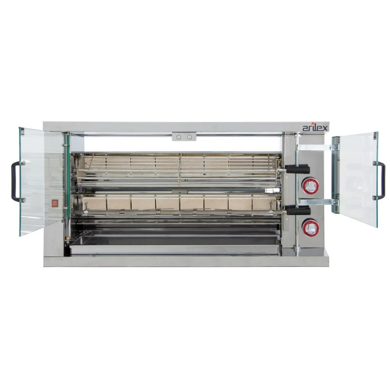 Rôtissoire à gaz - 2 broches - Compact - Arilex