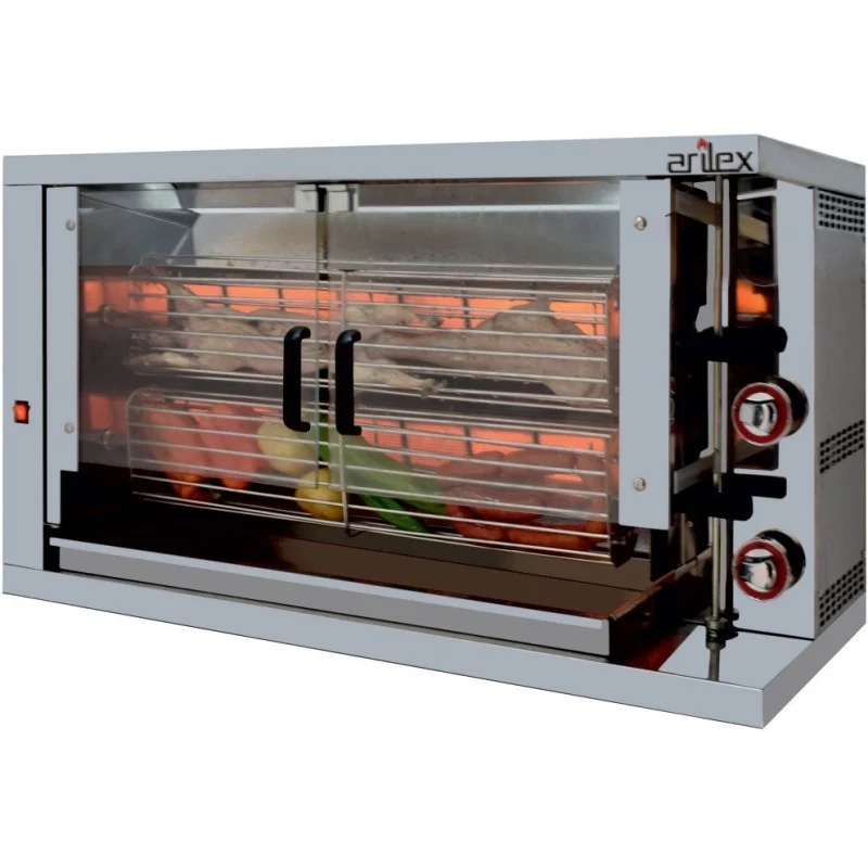 Rôtissoire à gaz - 2 broches - Compact - Arilex