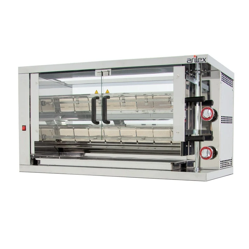 Rôtissoire à gaz - 2 broches - Compact - Arilex