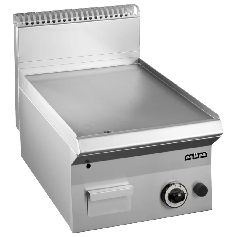 Plancha à gaz - 40 cm - Plaque lisse acier - Réf GFT465L - Arilex