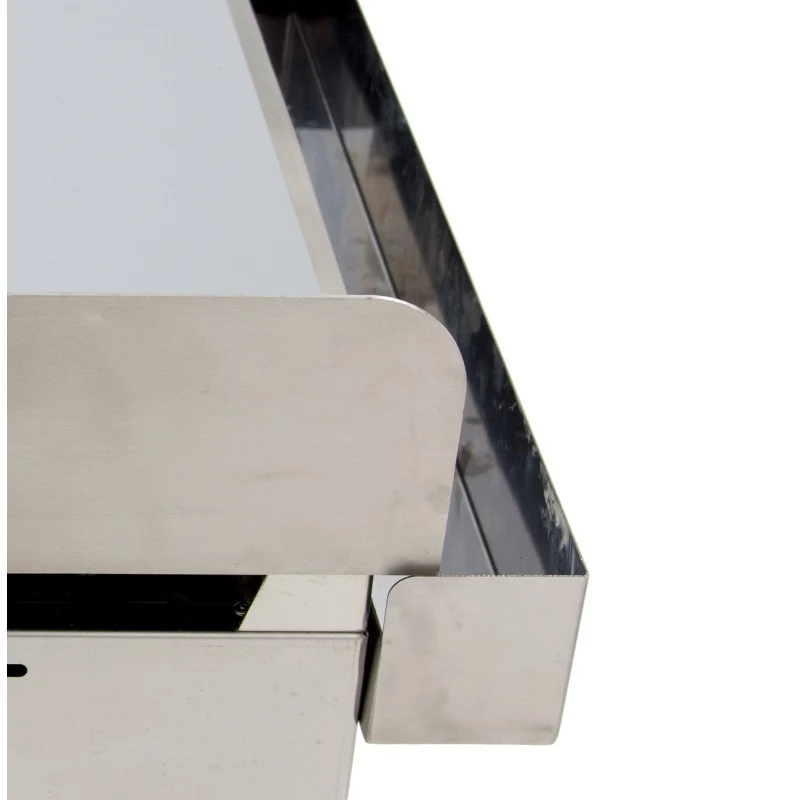 Plaque de cuisson à gaz - 335x590x345h mm - Chrome dur - Arilex