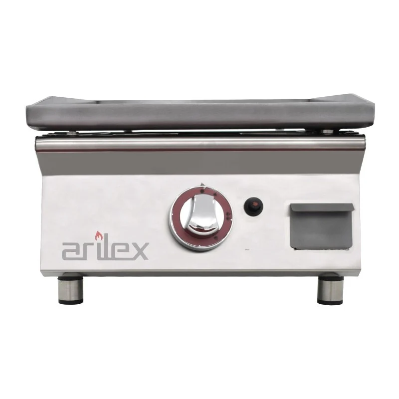 Plancha à gaz - 40 cm - Acier laminé 6 mm - 40PGLN (p) - Arilex