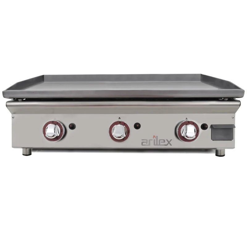 Plancha gaz professionnelle - 3 bruleurs - 80 cm - Arilex
