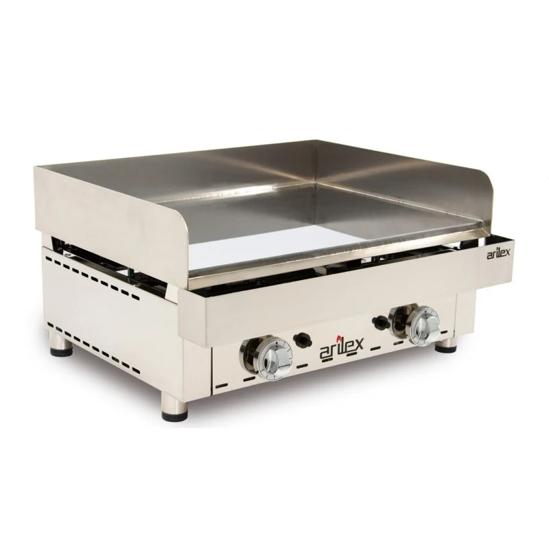 Plancha à gaz - 670x590x345h mm - Chrome dur - Arilex