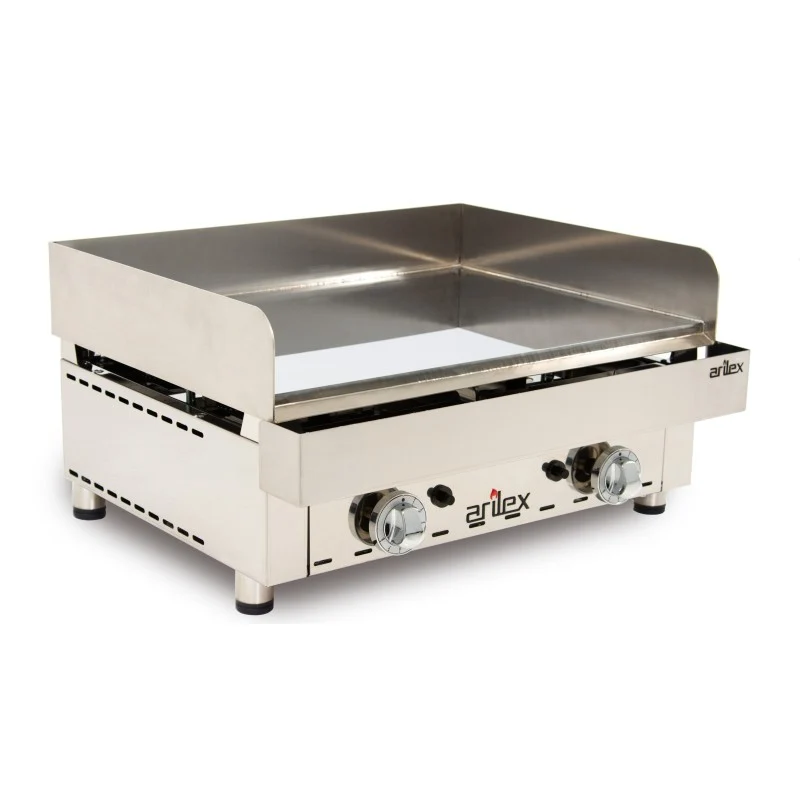 Plancha à gaz - 670x590x345h mm - Chrome dur - Arilex