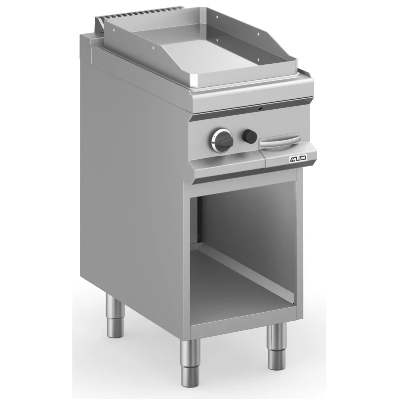 Plancha à gaz - 40 cm - Plaque lisse chrome - Arilex
