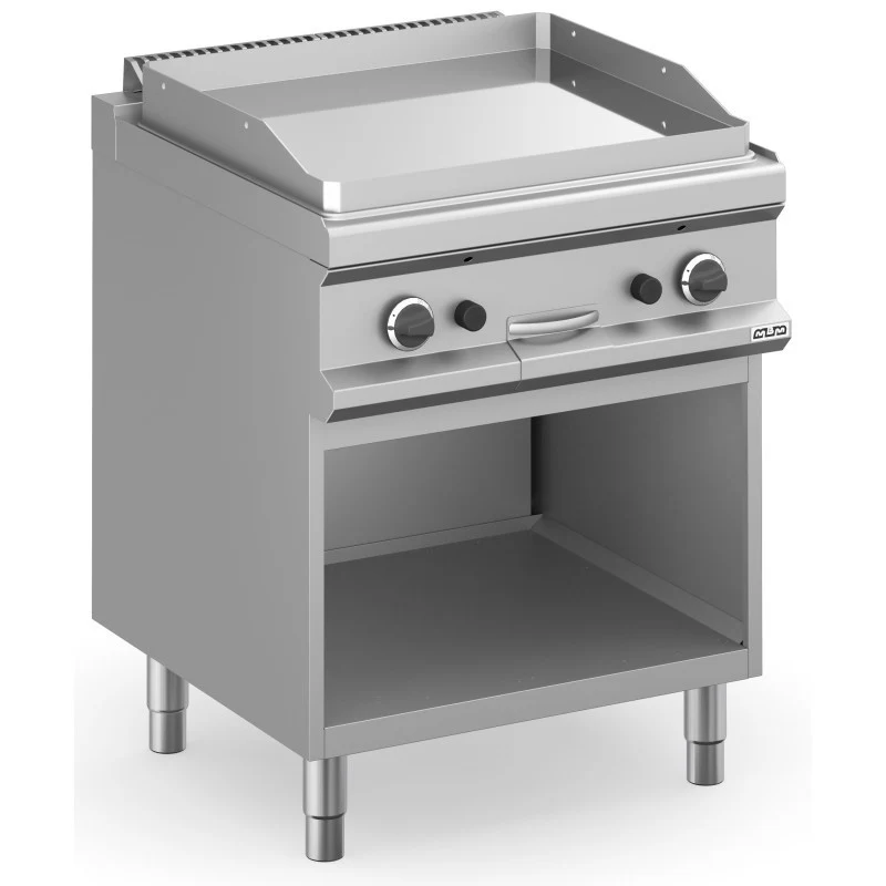 Plancha à gaz - 70 cm - Plaque lisse chrome - Arilex
