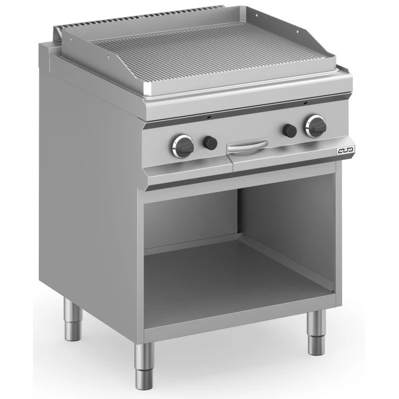 Plancha à gaz - 70 cm - Plaque rainurée - Réf MFTG77AR - Arilex